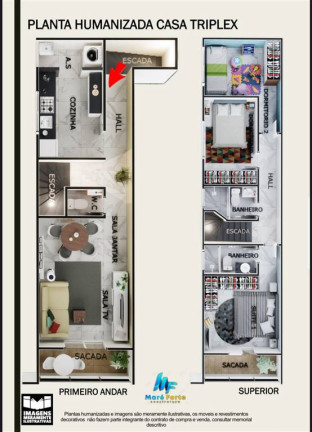 Imagem Casa de Condomínio com 3 Quartos à Venda, 104 m² em Aviação - Praia Grande Imagem Casa de Condomínio com 3 Quartos à Venda, 104 m² em Aviação - Praia Grande