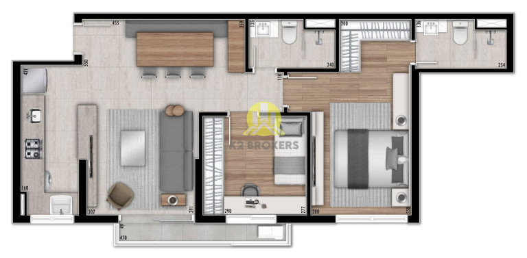 Imagem Apartamento com 2 Quartos à Venda, 72 m² em Bigorrilho - Curitiba