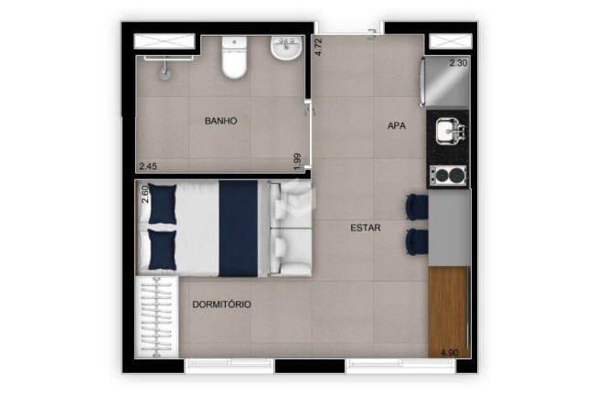 Imagem Apartamento com 1 Quarto à Venda, 25 m² em Mooca - São Paulo