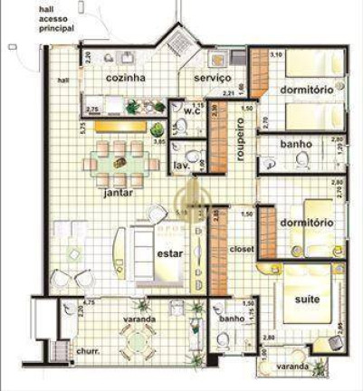 Imagem Apartamento com 3 Quartos à Venda, 107 m² em Jardim Paulista - Ribeirão Preto