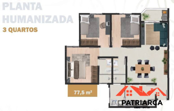 Imagem Apartamento com 3 Quartos à Venda, 61 m² em Jardim Dos Calegaris - Paulínia Imagem Apartamento com 3 Quartos à Venda, 61 m² em Jardim Dos Calegaris - Paulínia