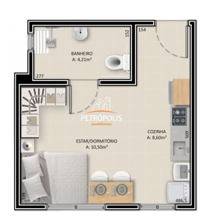 Imagem Apartamento com 2 Quartos à Venda, 56 m² em Cidade Nova - Caxias Do Sul