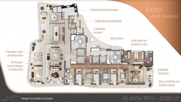 Imagem Apartamento com 4 Quartos à Venda, 570 m² em Itaim Bibi - São Paulo