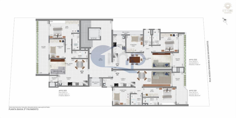 Imagem Apartamento com 2 Quartos à Venda, 93 m² em Praia Da Cal - Torres Imagem Apartamento com 2 Quartos à Venda, 93 m² em Praia Da Cal - Torres