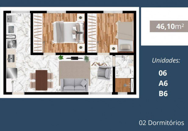 Imagem Apartamento com 2 Quartos à Venda, 40 m² em Vila Esperança - São Paulo