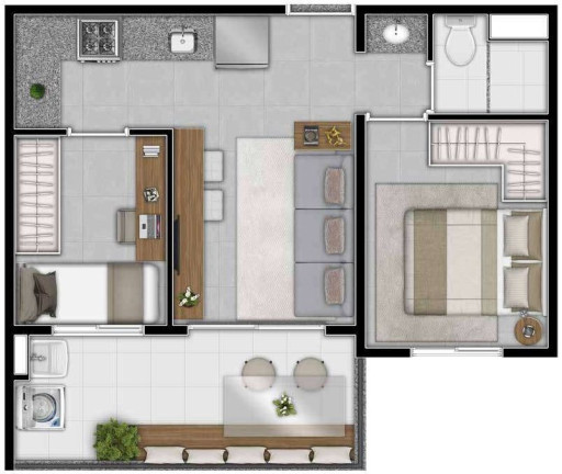 Imagem Apartamento com 1 Quarto à Venda, 36 m² em Santana - São Paulo