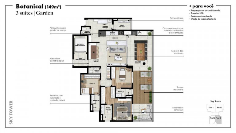 Imagem Apartamento com 4 Quartos à Venda, 187 m² em Vila São Francisco - Osasco
