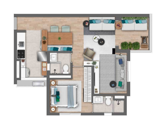 Imagem Apartamento com 2 Quartos à Venda, 60 m² em Perdizes - São Paulo Imagem Apartamento com 2 Quartos à Venda, 60 m² em Perdizes - São Paulo