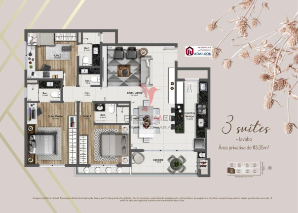 Imagem Apartamento com 2 Quartos à Venda, 7.405 m² em Kobrasol - São José Imagem Apartamento com 2 Quartos à Venda, 7.405 m² em Kobrasol - São José