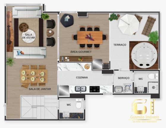 Imagem Apartamento com 3 Quartos à Venda, 79 m² em Capim Macio - Natal