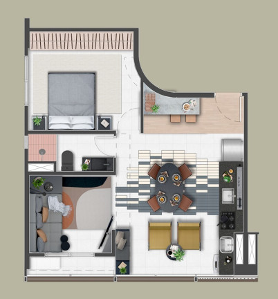 Imagem Apartamento com 1 Quarto à Venda, 47 m² em Vila Mariana - São Paulo
