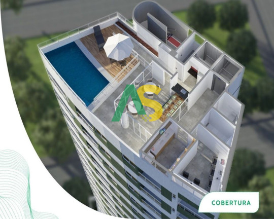 Imagem Imóvel com 1 Quarto à Venda, 26 m² em Rosarinho - Recife
