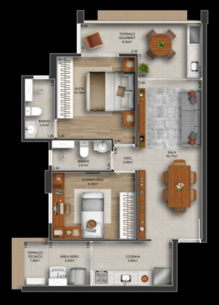 Imagem Apartamento com 2 Quartos à Venda, 75 m² em Gonzaga - Santos Imagem Apartamento com 2 Quartos à Venda, 75 m² em Gonzaga - Santos