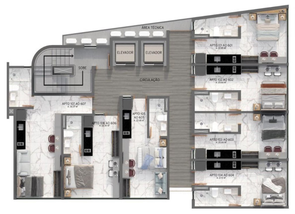 Imagem Apartamento com 1 Quarto à Venda, 22 m² em Tambaú - João Pessoa