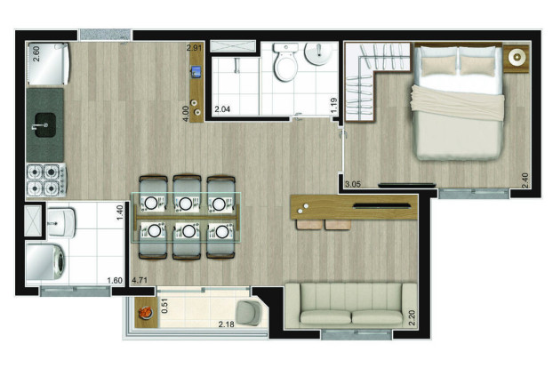 Imagem Apartamento com 2 Quartos à Venda, 38 m² em Jardim Mirante - São Paulo