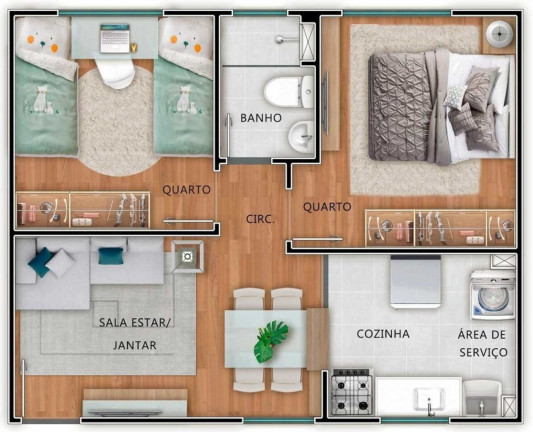 Imagem Imóvel com 2 Quartos à Venda, 40 m² em Jardim Alvorada - Nova Iguaçu