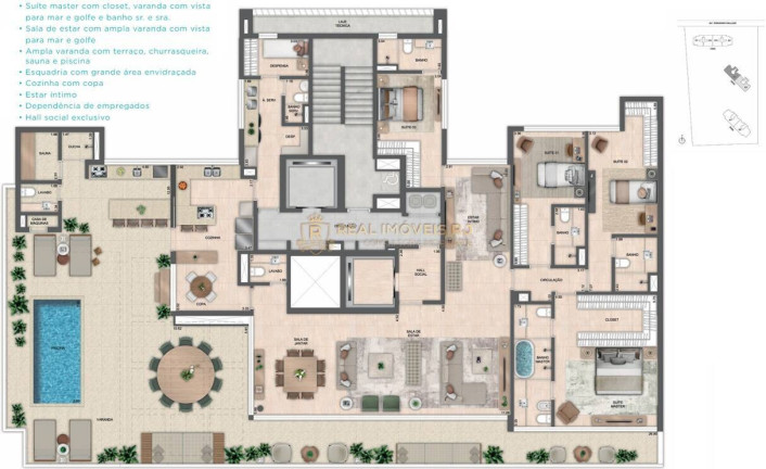 Imagem Cobertura com 5 Quartos à Venda, 376 m² em Barra Da Tijuca - Rio De Janeiro Imagem Cobertura com 5 Quartos à Venda, 376 m² em Barra Da Tijuca - Rio De Janeiro