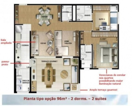 Imagem Imóvel com 3 Quartos à Venda, 96 m² em Vila Andrade - São Paulo