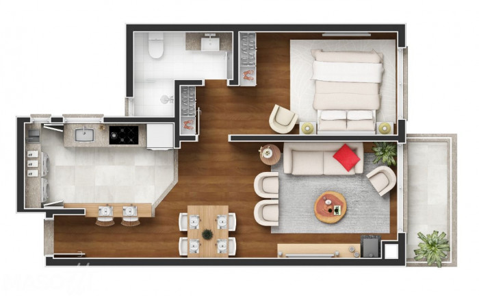 Imagem Apartamento com 2 Quartos à Venda, 7.299 m² em Centro - Canela