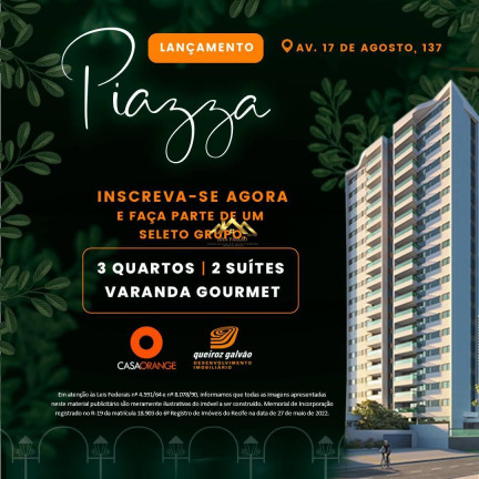 Imagem Apartamento com 3 Quartos à Venda, 105 m² em Parnamirim - Recife