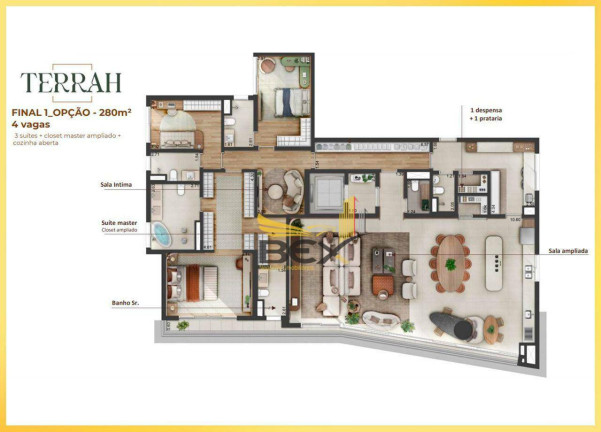 Imagem Apartamento com 4 Quartos à Venda, 330 m² em Alphaville Empresarial - Barueri