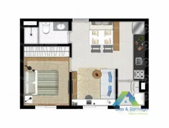 Imagem Apartamento com 1 Quarto à Venda, 33 m² em Mooca - São Paulo