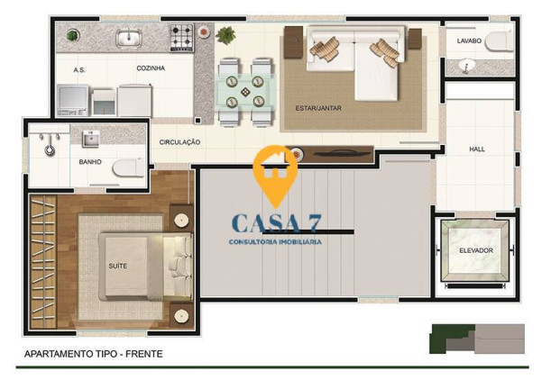 Imagem Apartamento com 1 Quarto à Venda, 37 m² em Anchieta - Belo Horizonte