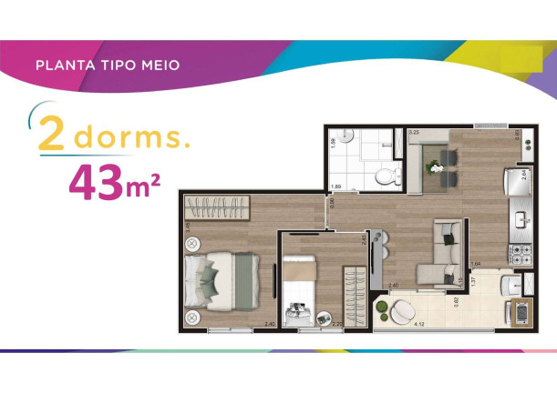 Imagem Apartamento com 2 Quartos à Venda, 41 m² em Vila Pirituba - São Paulo