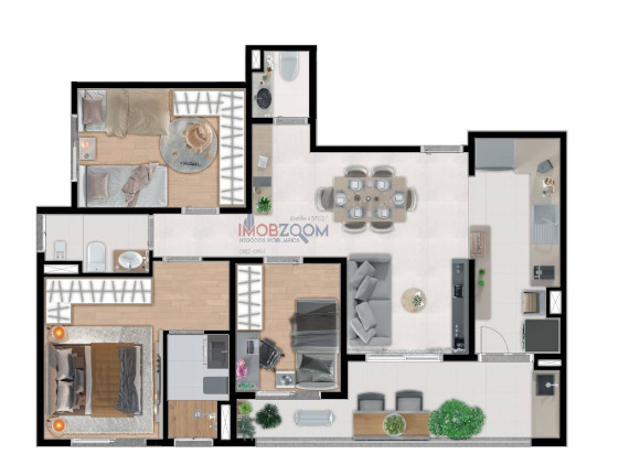 Imagem Apartamento com 3 Quartos à Venda, 77 m² em Residencial Colinas De São Francisco - Bragança Paulista Imagem Apartamento com 3 Quartos à Venda, 77 m² em Residencial Colinas De São Francisco - Bragança Paulista