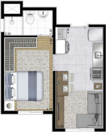 Imagem Apartamento com 1 Quarto à Venda, 26 m² em Vila Prudente - São Paulo Imagem Apartamento com 1 Quarto à Venda, 26 m² em Vila Prudente - São Paulo