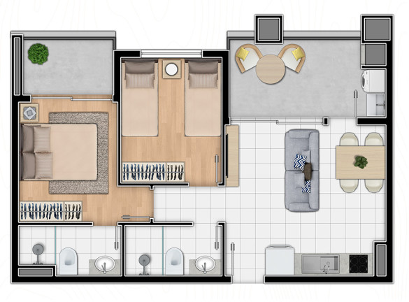 Imagem Apartamento com 2 Quartos à Venda, 155 m² em água Verde - Curitiba