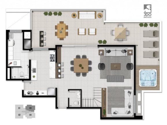 Imagem Cobertura com 3 Quartos à Venda, 181 m² em Bigorrilho - Curitiba
