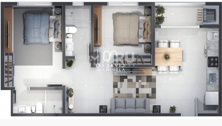 Imagem Apartamento com 2 Quartos à Venda, 102 m² em Centro - Santa Maria