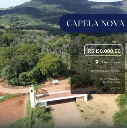 Terreno à Venda, 1.000 m² em Mateus Leme