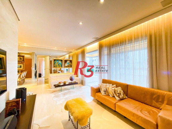Apartamento com 3 Quartos à Venda, 159 m² em Embaré - Santos