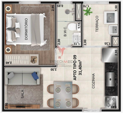 Foto do imóvel Apartamento com 1 Quarto à Venda, 25 m² em Vila Clementino - São Paulo
