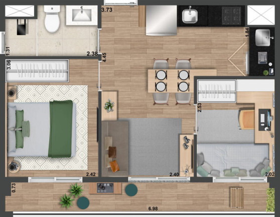 Imagem Apartamento com 1 Quarto à Venda, 52 m² em Perdizes - São Paulo