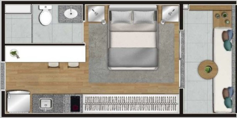 Imagem Imóvel com 1 Quarto à Venda, 38 m² em Campo Belo - São Paulo