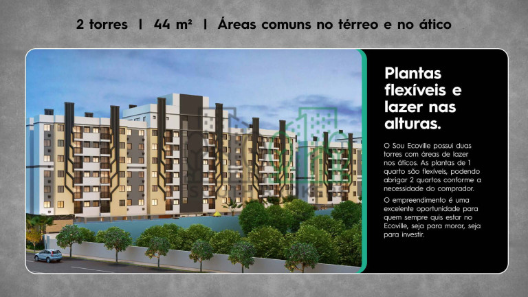 Imagem Apartamento com 2 Quartos à Venda, 44 m² em Ecoville - Curitiba Imagem Apartamento com 2 Quartos à Venda, 44 m² em Ecoville - Curitiba