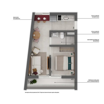 Imagem Apartamento com 1 Quarto à Venda, 28 m² em Higienópolis - São Paulo