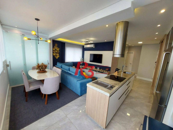 Imagem Apartamento com 2 Quartos à Venda, 72 m² em Gonzaga - Santos