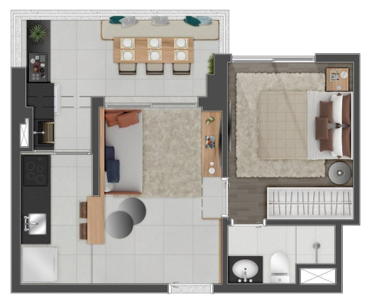 Imagem Apartamento com 1 Quarto à Venda, 37 m² em Pinheiros - São Paulo Imagem Apartamento com 1 Quarto à Venda, 37 m² em Pinheiros - São Paulo