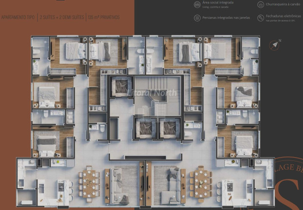 Imagem Apartamento com 4 Quartos à Venda, 135 m² em Centro - Balneário Camboriú