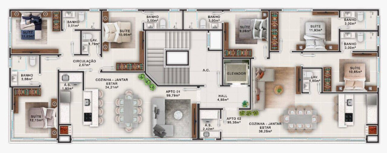 Imagem Apartamento com 3 Quartos à Venda, 99 m² em Canto Grande - Bombinhas Imagem Apartamento com 3 Quartos à Venda, 99 m² em Canto Grande - Bombinhas