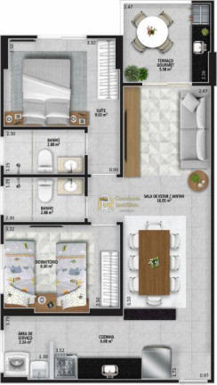 Imagem Apartamento com 2 Quartos à Venda, 62 m² em Aviação - Praia Grande Imagem Apartamento com 2 Quartos à Venda, 62 m² em Aviação - Praia Grande