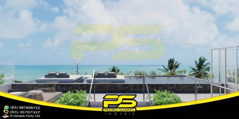 Apartamento com 2 Quartos à Venda, 110 m² em Cabo Branco - João Pessoa