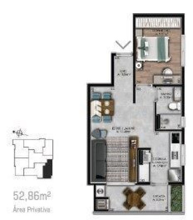Imagem Apartamento com 1 Quarto à Venda, 52 m² em Nossa Senhora De Fátima - Santa Maria Imagem Apartamento com 1 Quarto à Venda, 52 m² em Nossa Senhora De Fátima - Santa Maria