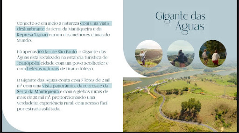 Imagem Terreno à Venda, 2.000 m² em Joanopolis - Joanópolis