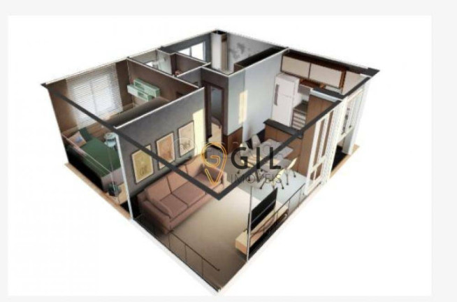 Imagem Apartamento com 2 Quartos à Venda, 39 m² em Vila Nova Aliança - Jacareí