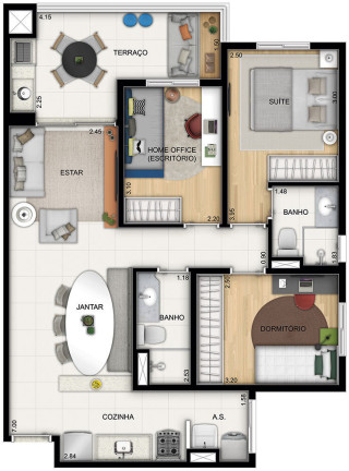 Imagem Apartamento com 3 Quartos à Venda, 75 m² em Centro - São Bernardo Do Campo